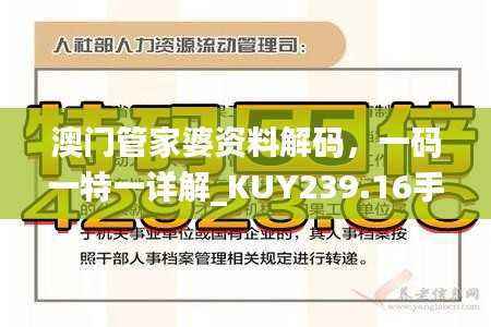 澳门管家婆资料解码,一码一特一详解_KUY239.16手游版