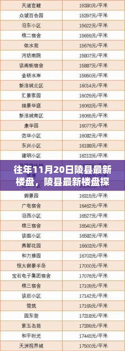 历年11月20日陵县最新楼盘探析,机遇与挑战并存
