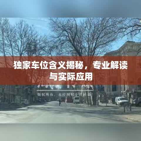 独家车位含义揭秘,专业解读与实际应用