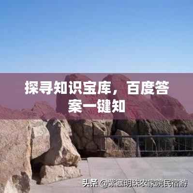 探寻知识宝库，百度答案一键知