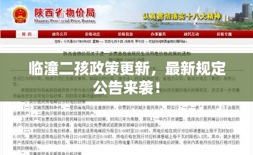 临潼二孩政策更新,最新规定公告来袭!